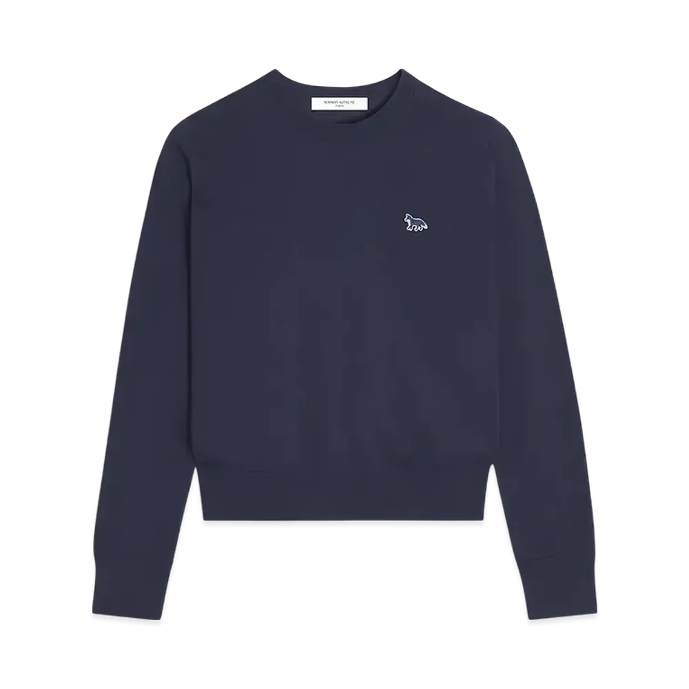 Maison Kitsune Baby Fox Patch Regular Jumper "Deep Navy"
