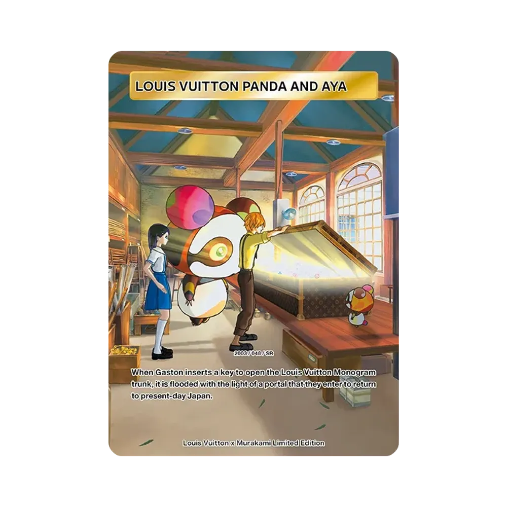 Louis Vuitton Panda And Aya SR [2003 / 048](Louis Vuitton x Takashi Murakami Trading Cards)