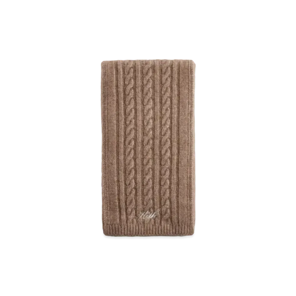 Kith Kithmas Cable Knit Scarf "Quicksand"