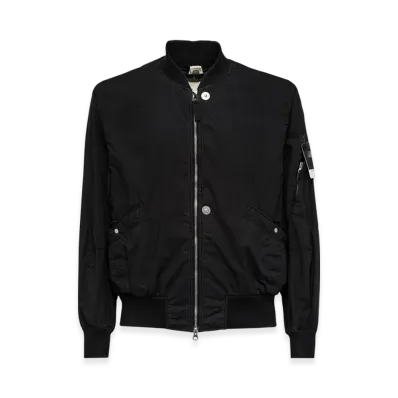 Stone Island Shadow Project 40712 HD Pelle OVO Cotton-TC Bomber Jacket - 22SS "Black"