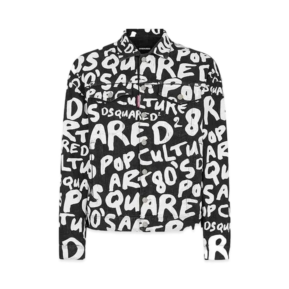 Dsquared2 D2 Pop 80's Jean Jacket "Black"
