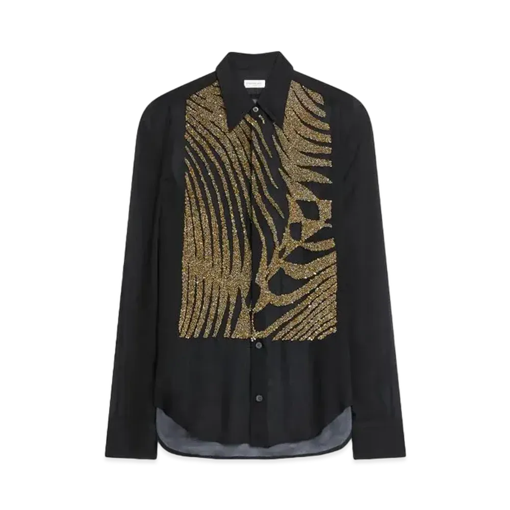 DRIES VAN NOTEN Embellished Shirt "Black"