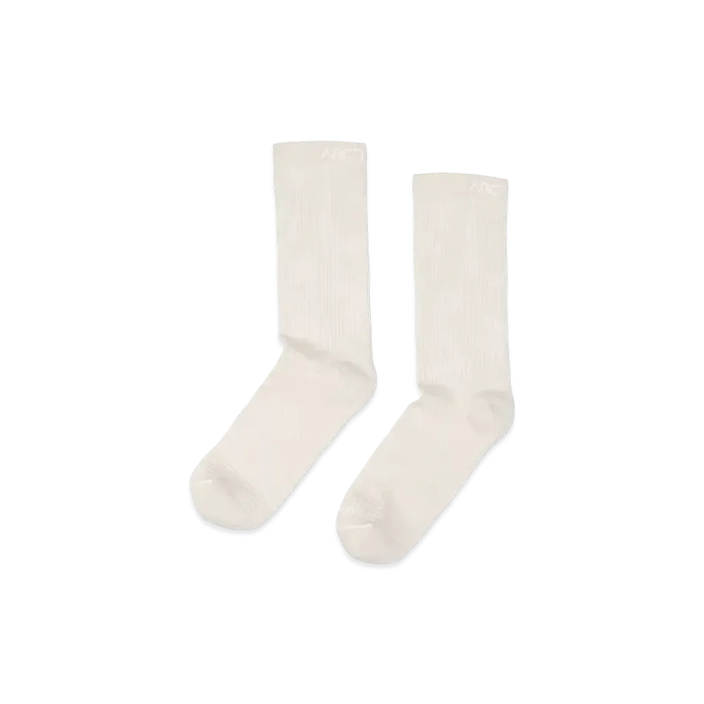 ARC'TERYX Synthetic Mid Grotto Sock "Sea Salt/White" X000010466