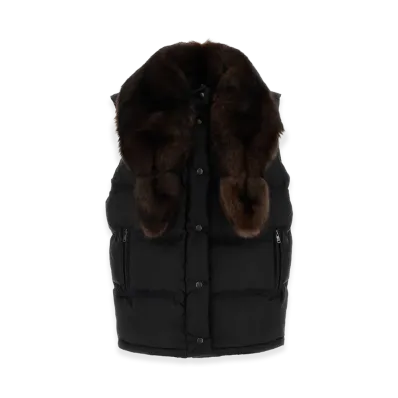 PRADA Women's Re-Nylon Sleeveless Down Jacket "Black"