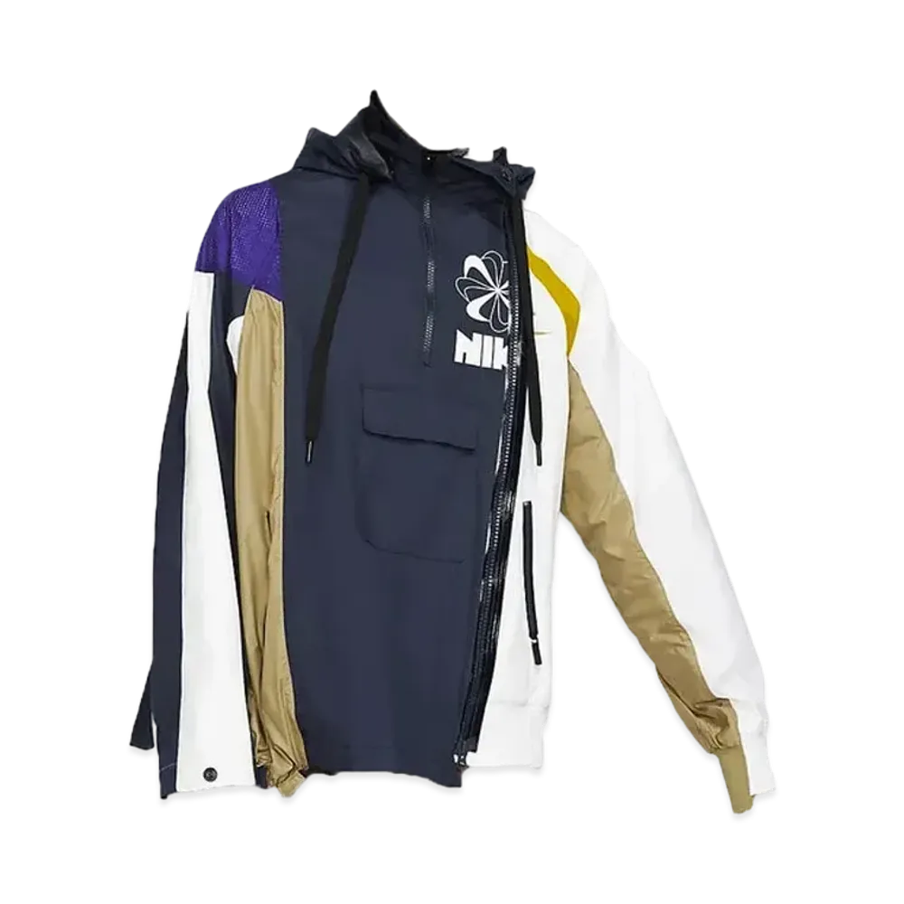 Nike x Sacai Women's Doulbe Zip Jacket "Navy"
