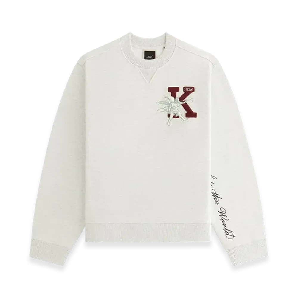 Kith Women's Ashwin NY to the World Crewneck "Light Heather Grey"