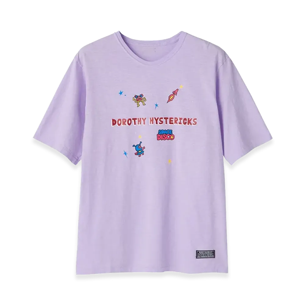 HYSTERIC GLAMOUR x DOROTHY HENDRICKS Space Disco Tee "Purple"