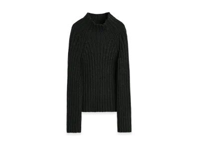 OUR LEGACY Women's Block Funnel "Charcoal Dry Merino Wool"
