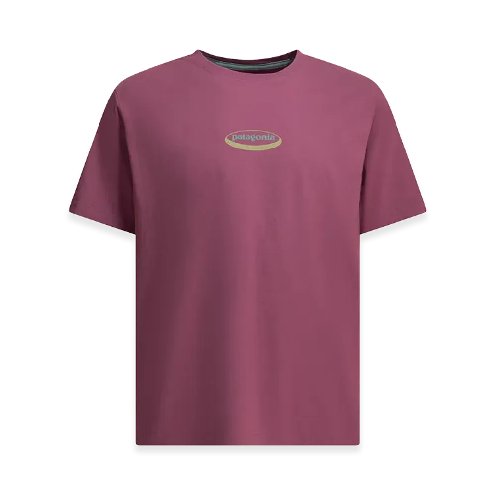 Patagonia "'95 Oval Logo" Crew-Neck T-Shirt "Fuchsia"
