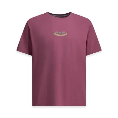 Patagonia "'95 Oval Logo" Crew-Neck T-Shirt "Fuchsia"