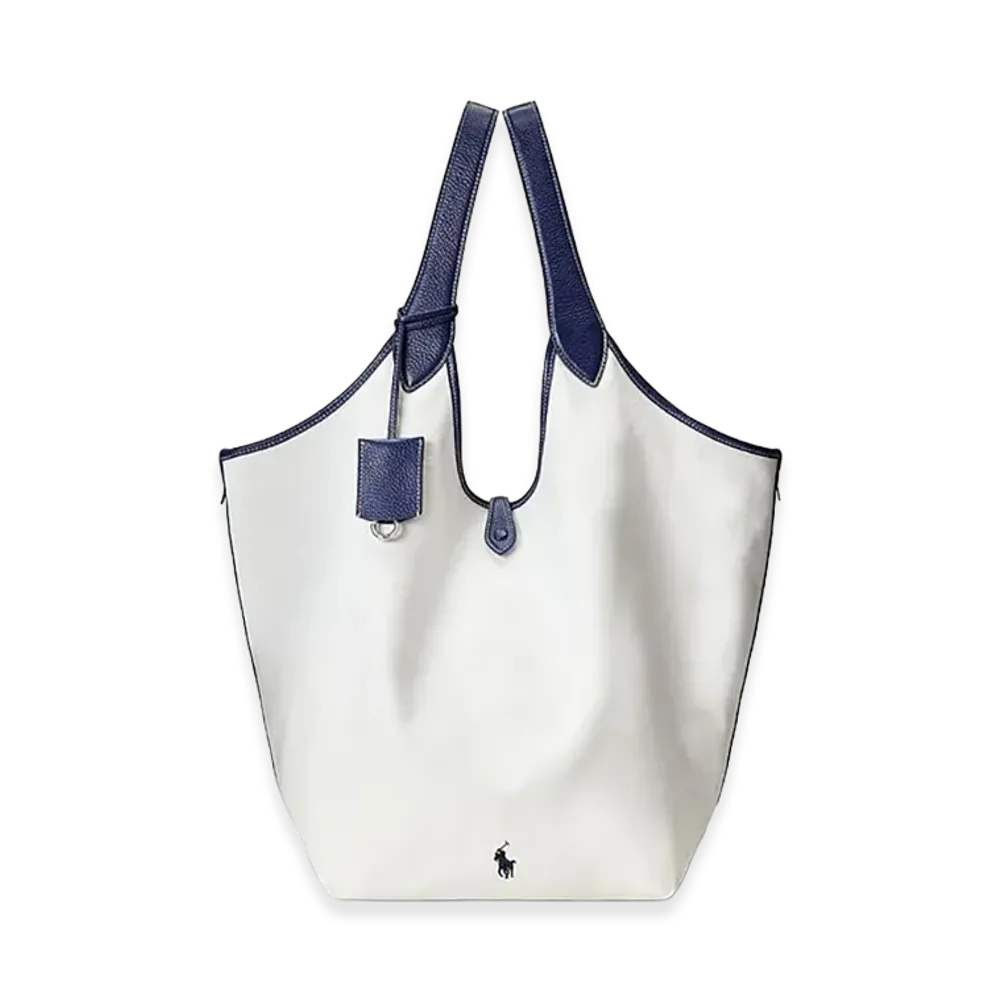 Polo Ralph Lauren Women's Polo Play Canvas Large Tote "White"