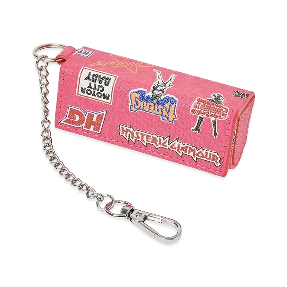 HYSTERIC GLAMOUR Women's Rock City Lip Case "Pink"