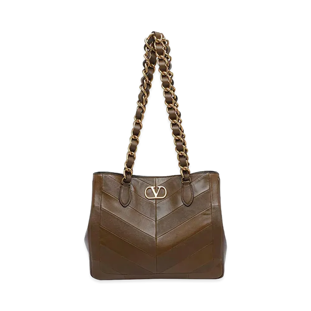 Valentino Women's Tundra Laseine Shopping Bag "Green"