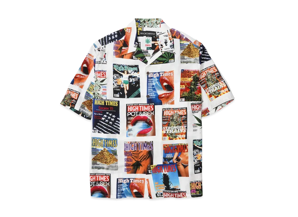 WACKO MARIA x High Times Hawaiian Shirt "White"