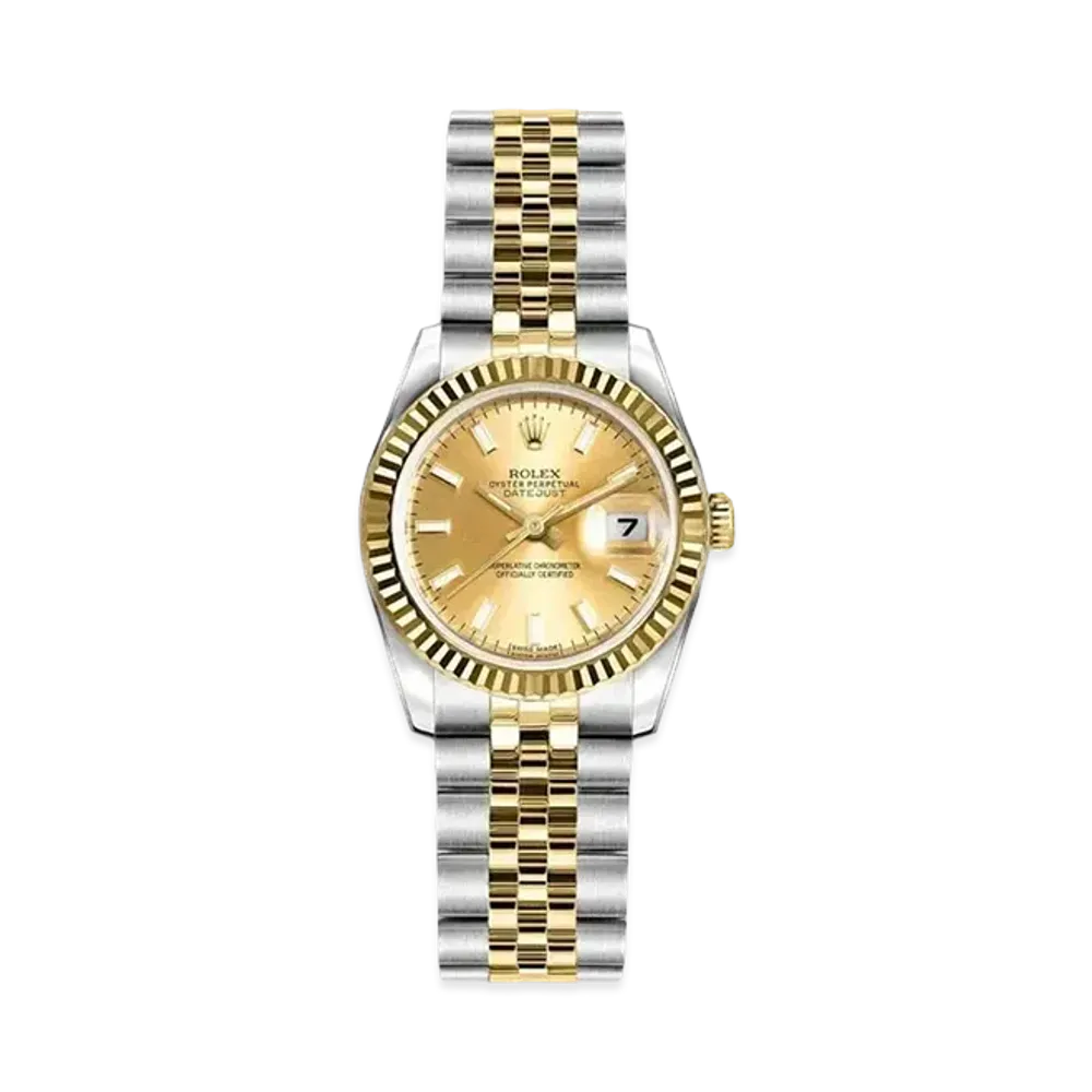 ROLEX Lady-Datejust "Champagne/Stainless Steel/Yellow Gold"