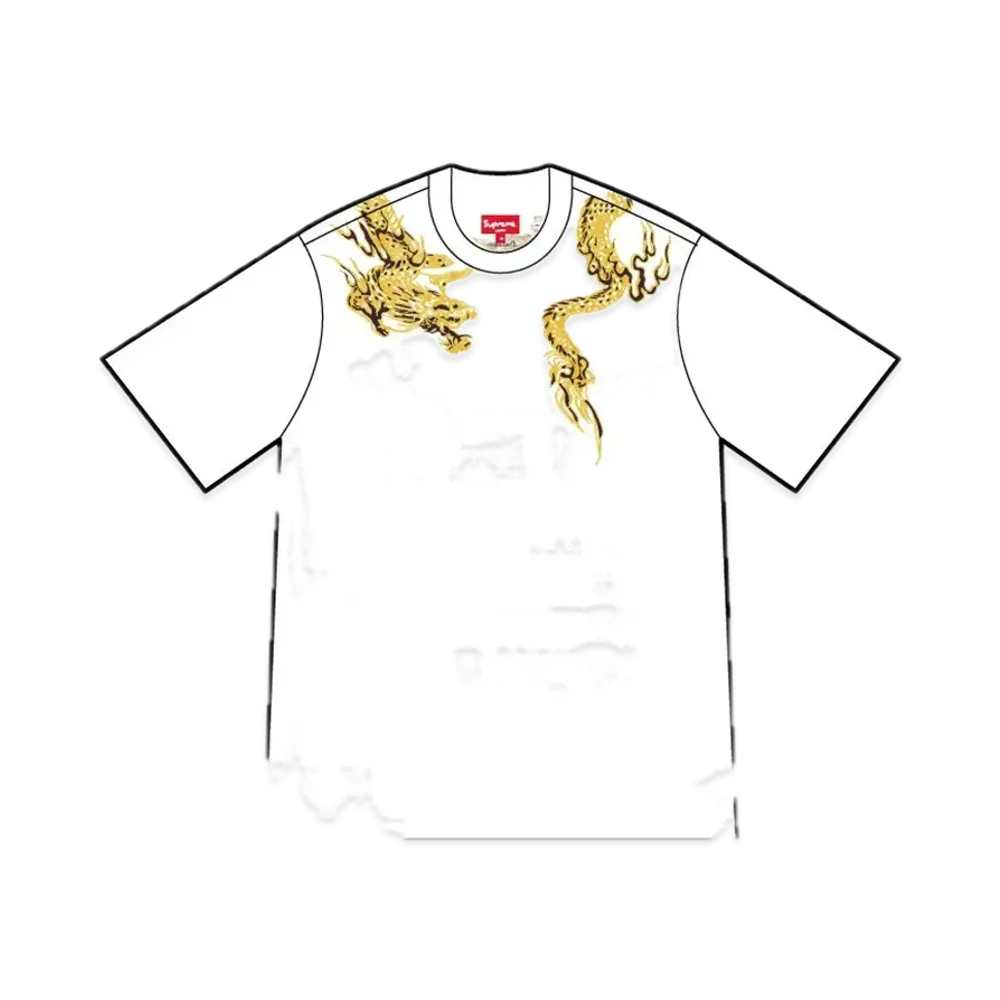 Supreme Dragon Wrap S/S Top "White"