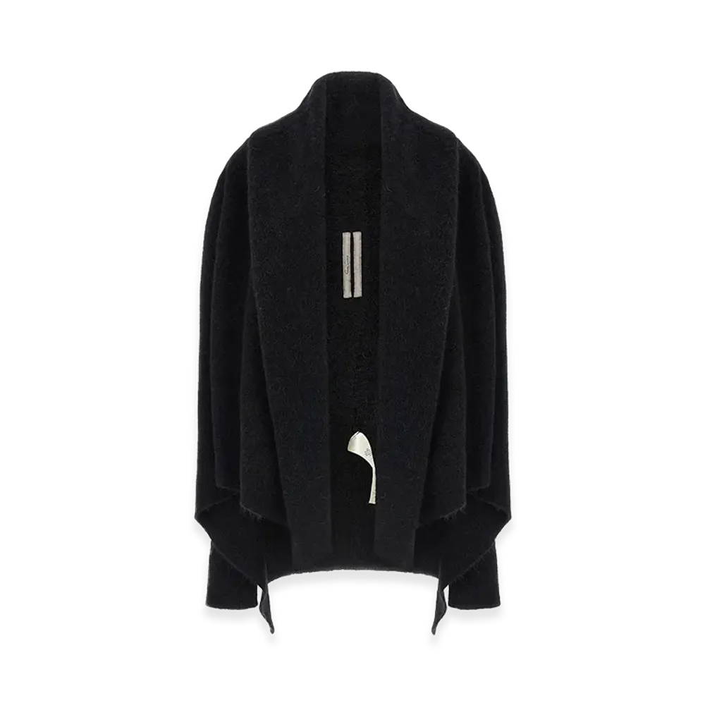Rick Owens Women's hooded Medium Wrap Cardigan "Black"
