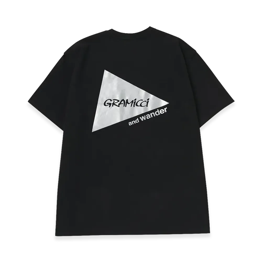 GRAMICCI x and wander Backprint S/S Tee "Black"