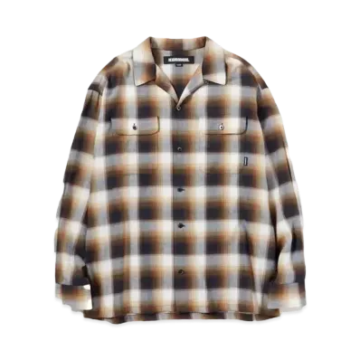 NEIGHBORHOOD Blockombre Shirt LS "Brown"