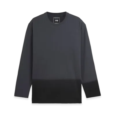 Y-3 Dipped Long Sleeve Tee "Grey"