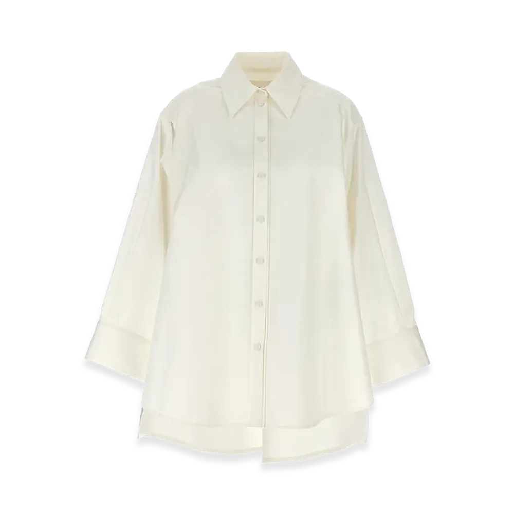 Jil Sander Women's Cut-Out Armhole Shirt "White"