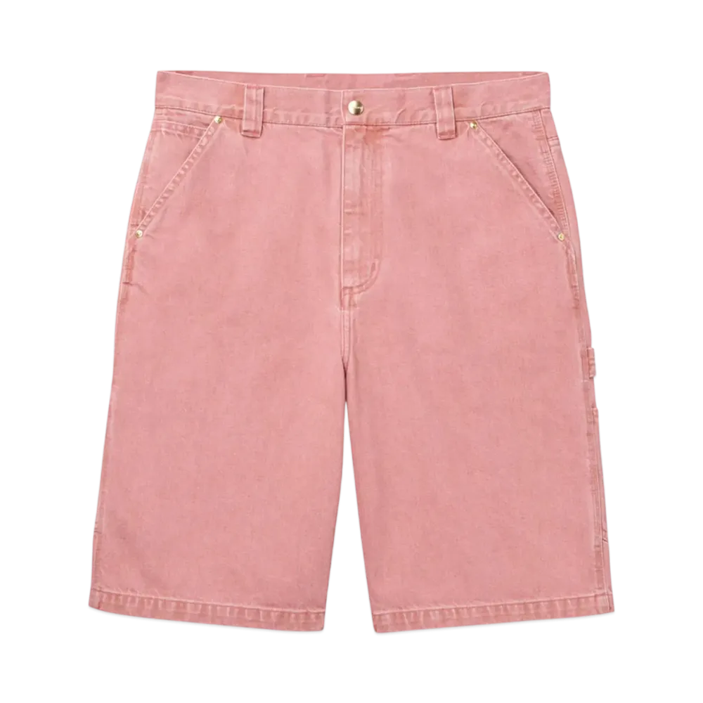 Carhartt WIP Nash Single Knee Long Short "Sulfur Red(Enzyme Bleach Washed)"