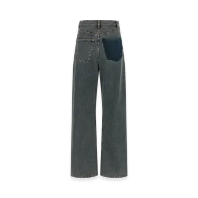 MM6 Maison Margiela Women's Back-To-Back Construction Jeans "Black"