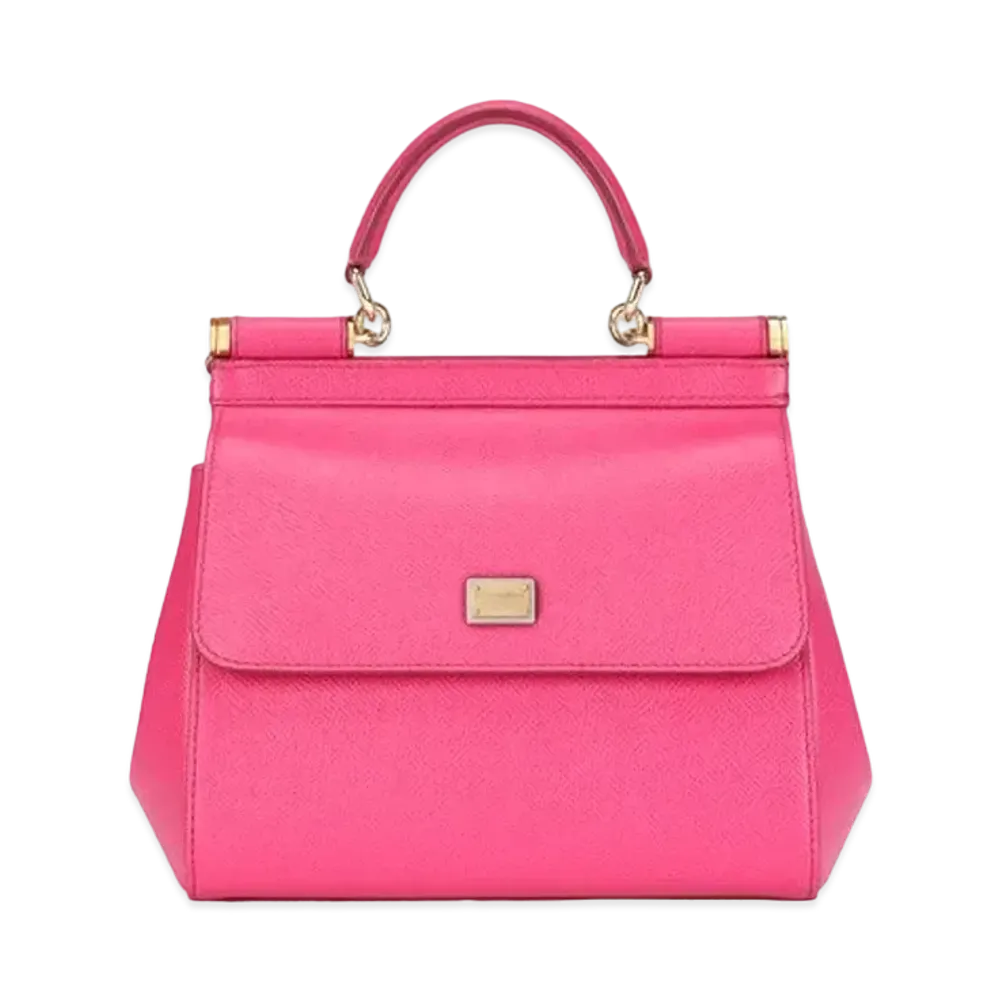 Dolce&Gabbana Sicily Bag Small Dauphine Calfskin "Pink"