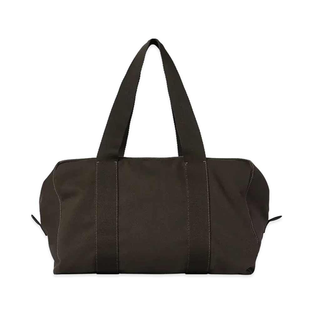The Row Sisal Cotton Canvas Duffle Bag "Brown"
