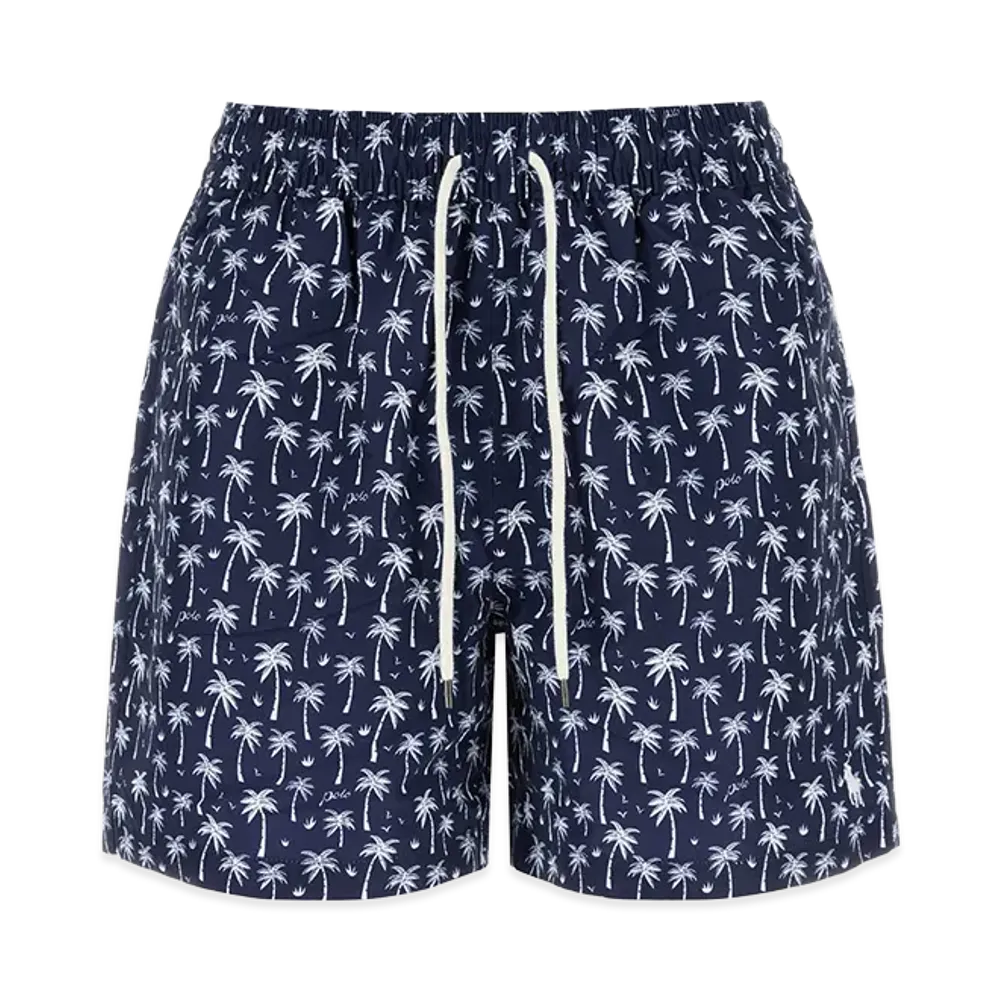 Ralph Lauren Printed Polyester Swimming Shorts "Blue"