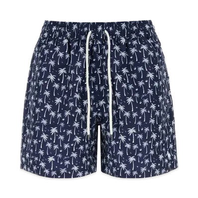 Ralph Lauren Printed Polyester Swimming Shorts "Blue"