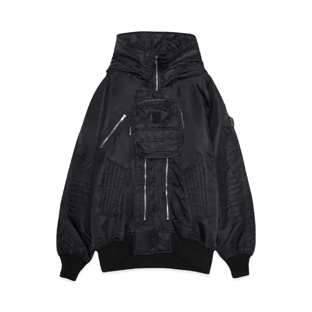 PHINGERIN ELEVATION HOODED BOMBER JACKET "BLACK"