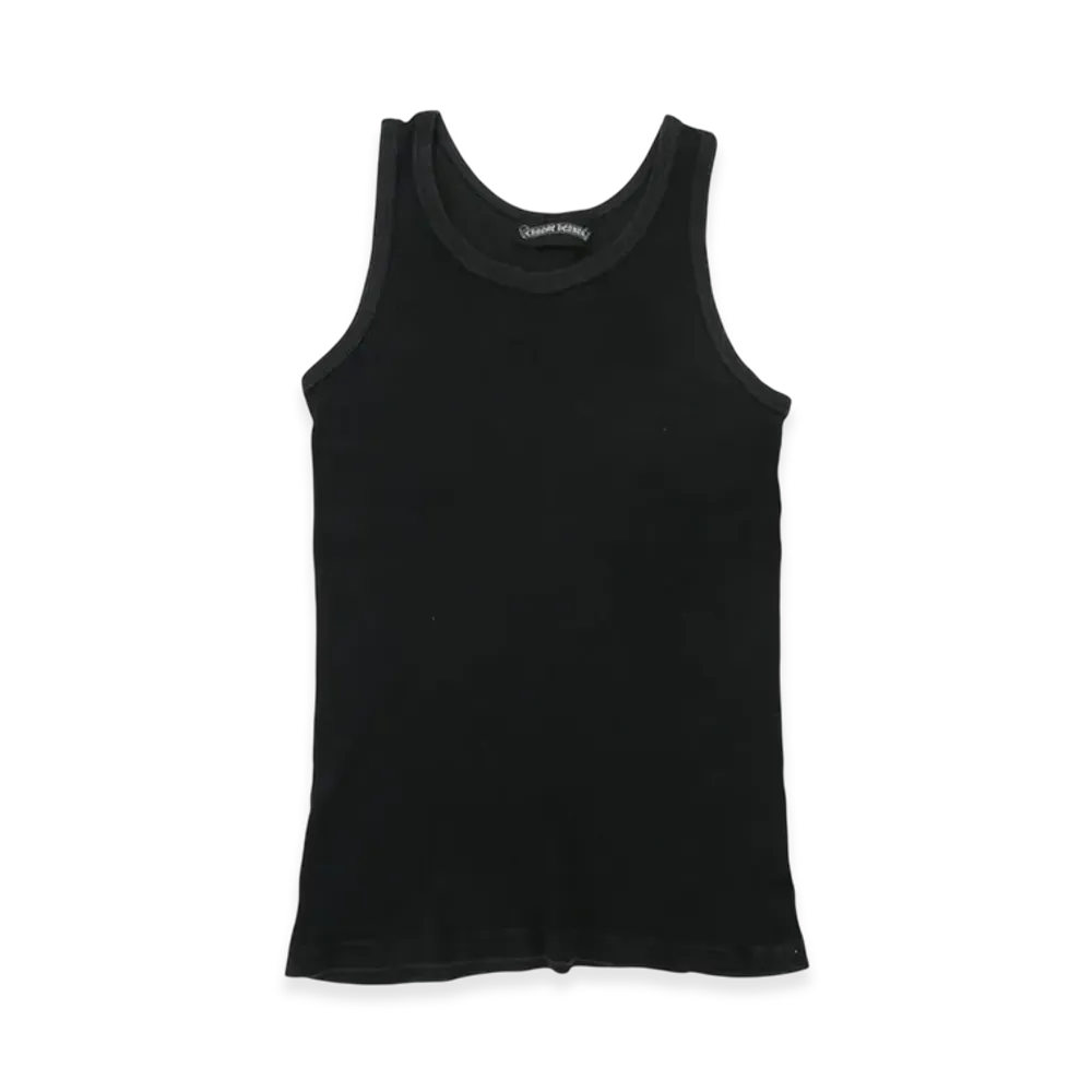 Chrome Hearts Gunze Body Old Plain Rib Tank Top "Black"