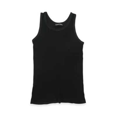 Chrome Hearts Gunze Body Old Plain Rib Tank Top "Black"