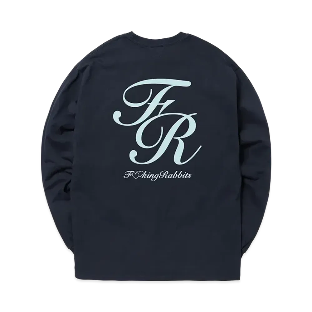 FR2 Logo with Hearts Longsleeve T-shirt "Navy"
