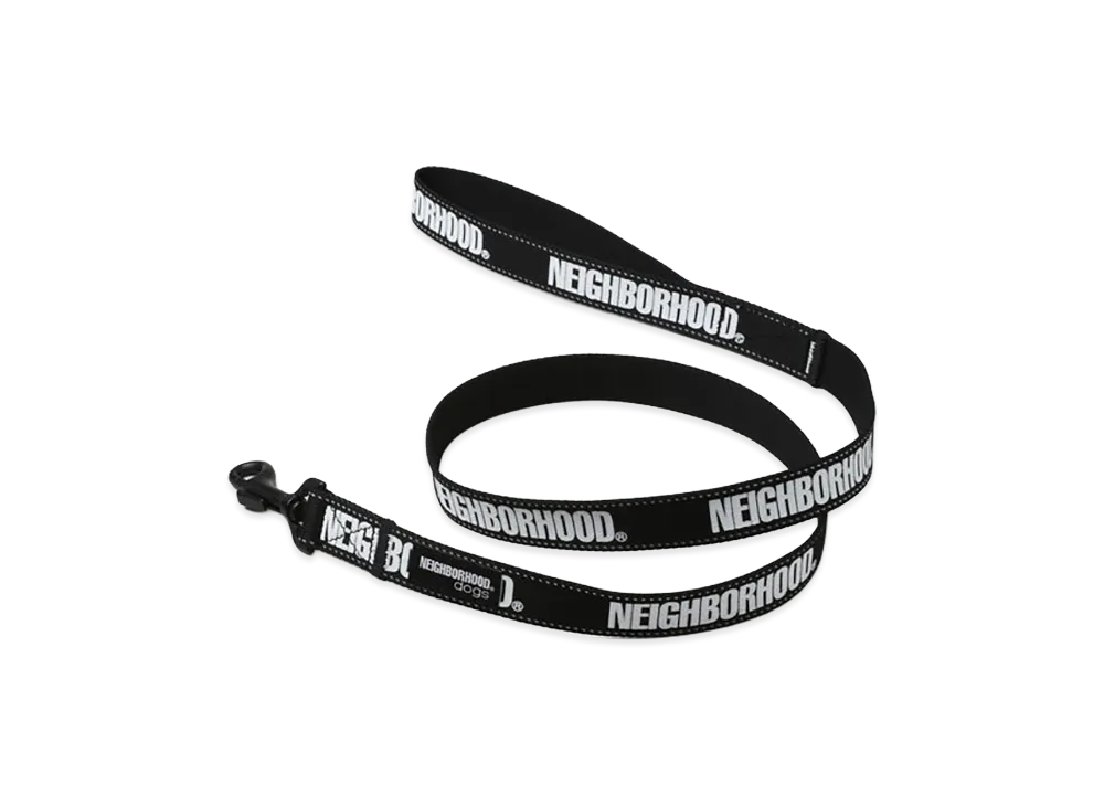 NEIGHBORHOOD Dog Leash Wide "Black"