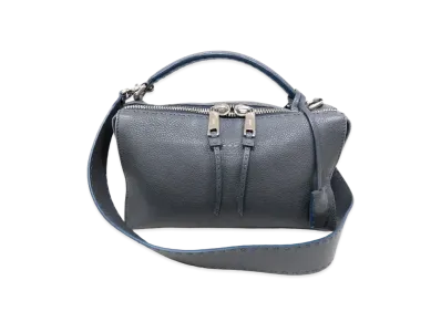 FENDI Lei Selleria Leather 2WAY Bag "Black"