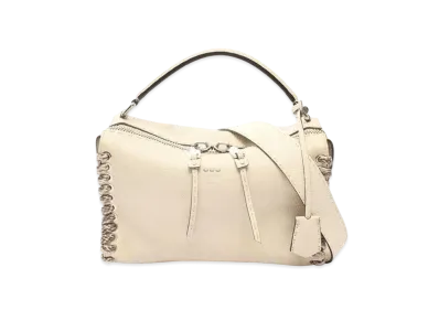 FENDI Lei Selleria Leather 2WAY Bag "Beige"