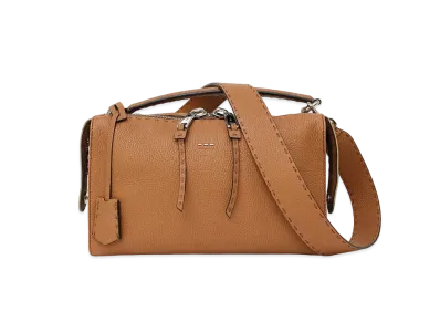 FENDI Lei Selleria Leather 2WAY Bag "Brown"