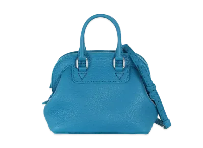 FENDI Adele 1328 Leather 2WAY Bag Light "Blue"