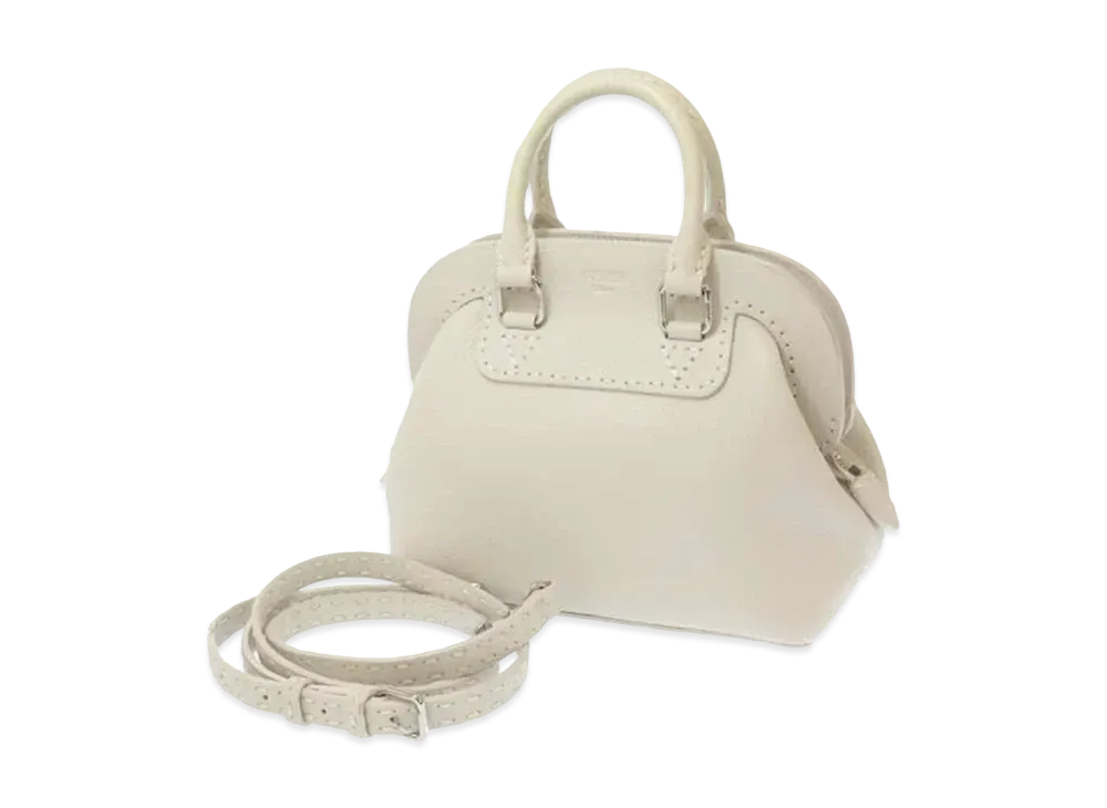 FENDI Adele 1328 Leather 2WAY Bag "White"