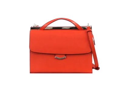 FENDI Demi Jour Leather 2WAY Bag "Red"