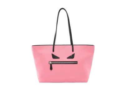 FENDI ROLL Bag Monster Leather Tote Bag "Pink"