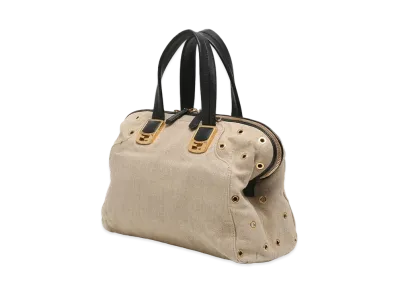 FENDI Chameleon Canvas 2WAY Bag "Beige"