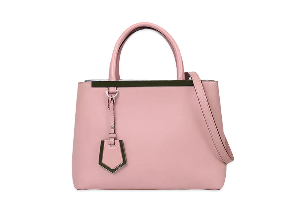 FENDI 2Jours Leather 2WAY Bag "Pink"