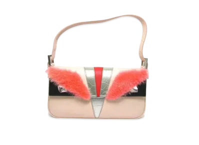 FENDI Micro Baguette Monster Leather Shoulder Bag "Multicolor"