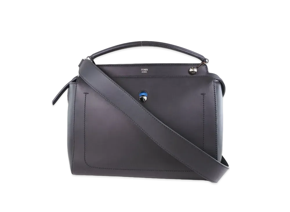 FENDI Dotcom Leather 2WAY Bag "Black"