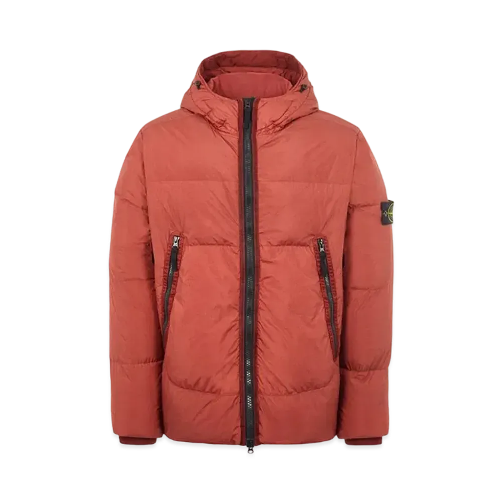 Stone Island 40123 GARMENT DYED CRINKLE REPS NY DOWN-TC "Brick Red"