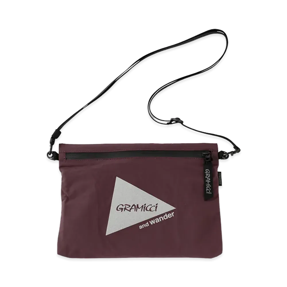 GRAMICCI x and wander Nylon Sacoche "Bordeaux"