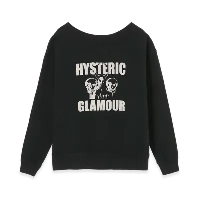 HYSTERIC GLAMOUR Evil Skull Sweatshirt "Black"